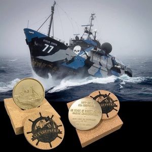 SEA SHEPHERD Rare 40th Anniversary Medallion